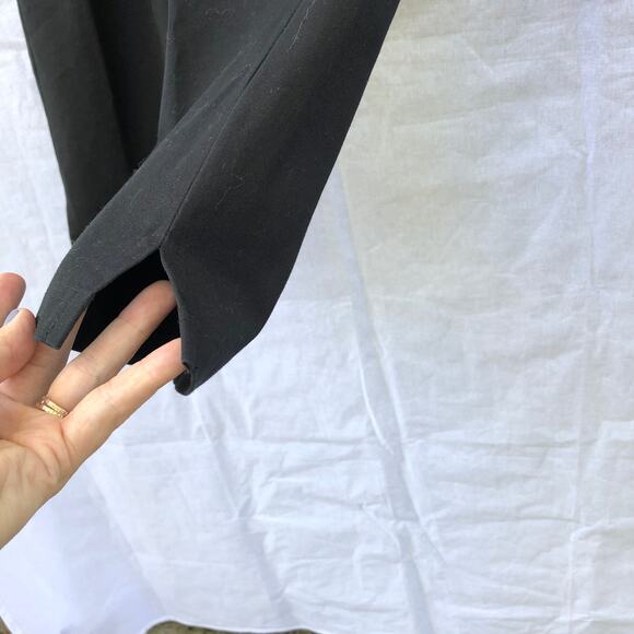 Eileen Fisher Pants Black Organic Cotton Stretch Straight Leg Small - Picture 5 of 7